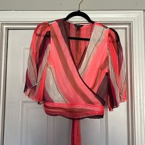 Express open back crop top